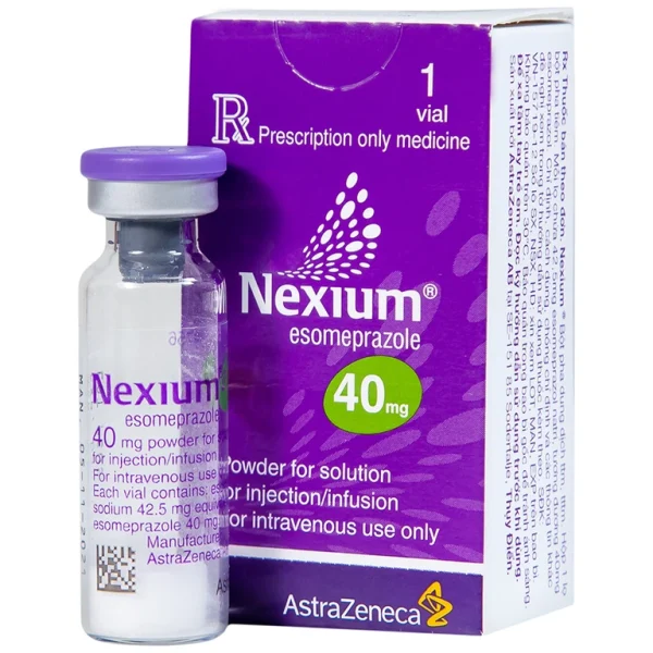 Nexium 40mg AstraZeneca - Bột pha tiêm điều trị trào ngược, kháng tiết acid (1 lọ)