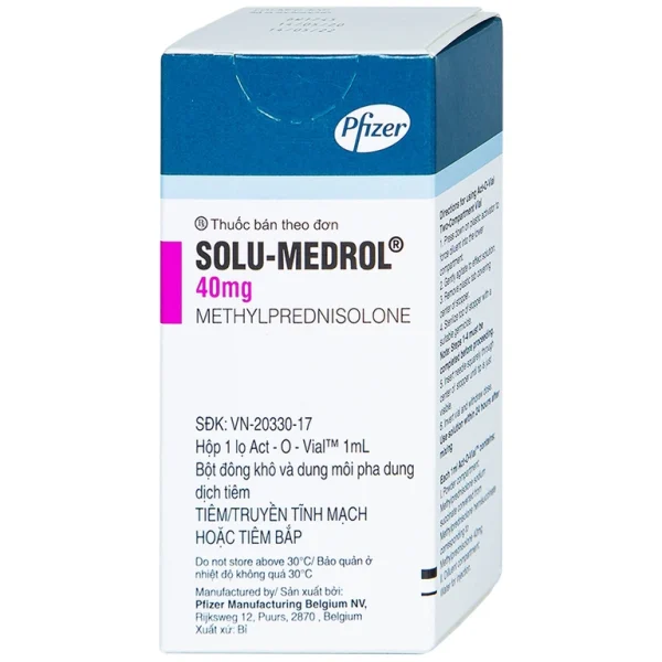 Thuốc Solu-Medrol 40mg (Pfizer) – Điều Trị Lupus, Viêm Khớp, Rối Loạn Miễn Dịch