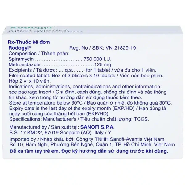 thuốc rodogyl là thuốc gì