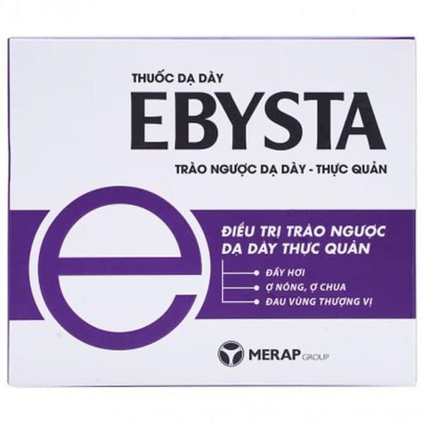 Ebysta Merap - Điều trị trào ngược dạ dày thực quản, ợ nóng ợ chua (20 gói x 10ml)
