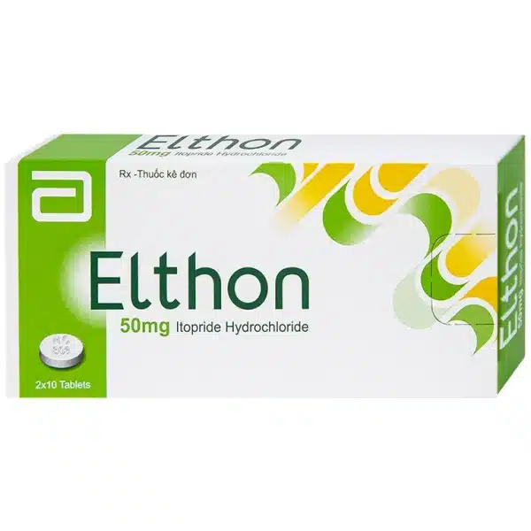 Elthon Abbott - Điều trị các triệu chứng đầy bụng, chướng bụng, ợ nóng, buồn nôn (2 vỉ x 10 viên)