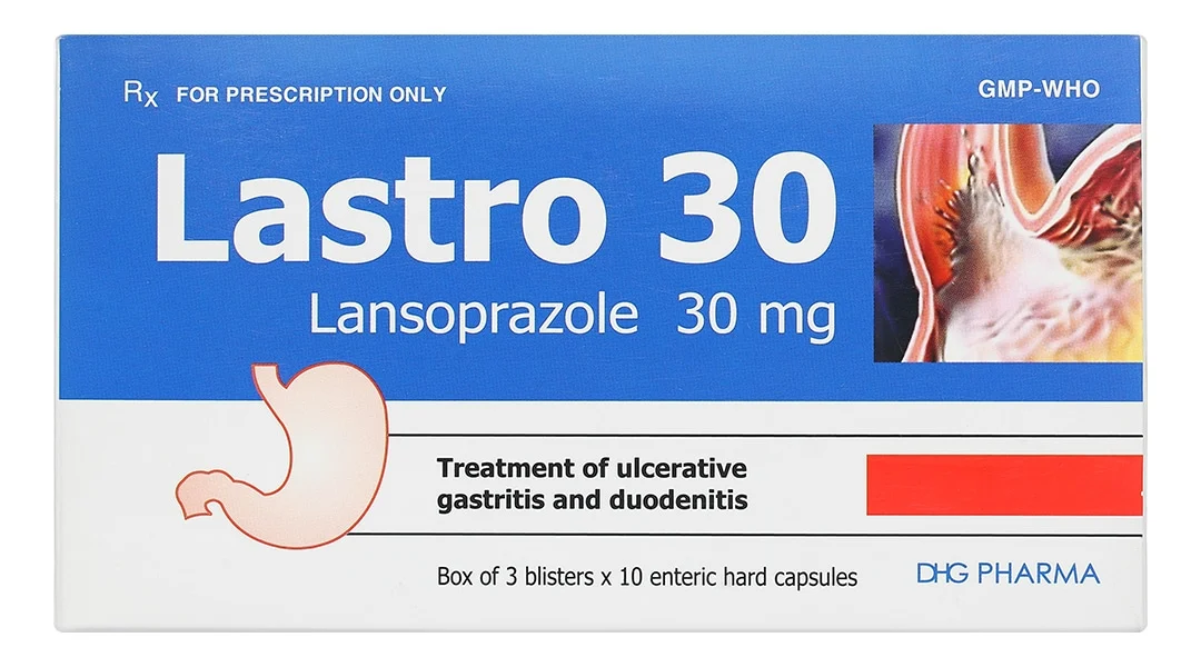Lastro 30mg DHG Pharma – Điều trị viêm thực quản và loét dạ dày – tá tràng (Hộp 3 vỉ x 10 viên) 2 Lastro 30mg DHG Pharma – Điều trị viêm thực quản và loét dạ dày – tá tràng (Hộp 3 vỉ x 10 viên) - Ảnh 2