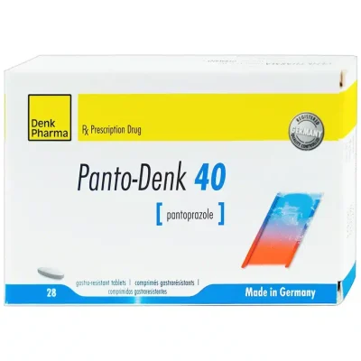 Panto-Denk 40 - điều trị loét tá tràng-dạ dày, viêm thực quản trào ngược vừa và nặng(2 vỉ x 14 viên)