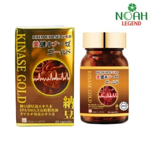 BIKEN KINASE GOLD Nhật Bản - Hỗ Trợ Lưu Thông Máu, Phòng Ngừa Đột Quỵ Hiệu Quả (Hộp 60 viên) 1 BIKEN KINASE GOLD Nhật Bản - Hỗ Trợ Lưu Thông Máu, Phòng Ngừa Đột Quỵ Hiệu Quả (Hộp 60 viên)