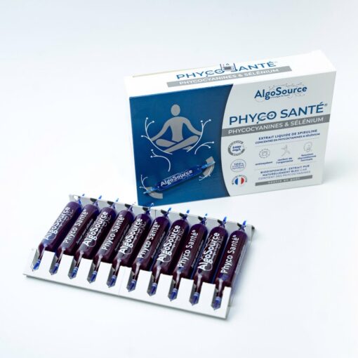 Phyco Santé Pháp - Hỗ trợ cải thiện sức khoẻ, thích hợp với cả những người ăn chay (Hộp 20 ống)